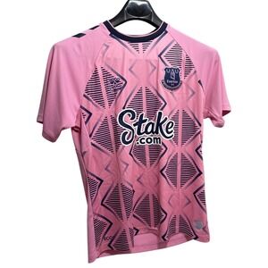 Hummel Everton FC Pink Soccer Jersey Authentic Official Apparel Mens M